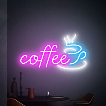 Brighten Up Your Cafe, Kitchen, or Home Office with the Coffee Shop Kitchen Wall Decor Cafe Led Neon Sign