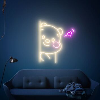Brighten Up Your Child's Bedroom and Celebrate Special Occasions with Cute Bear Led Neon Sign Gifts for Home Decor and Parties