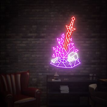 Brighten Your Gaming Space or Man Cave with Dark Souls Art Led Neon Sign Dark Souls Wall Art Christmas Gift - Perfect for Home Decor, Office, and Themed Parties.