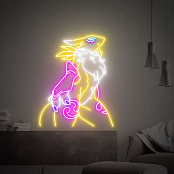 Brighten Your Gamer Space: Digimon Renamon Led Neon Sign for Home Decor, Gaming Rooms, and Anime Parties