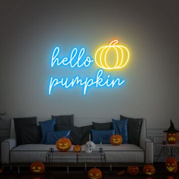 Brighten Up Your Home, Office, or Fall Events with the Hello Pumpkin Led Neon Sign Welcome Sign Event Decor