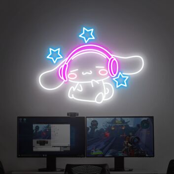 Brighten Your Child&#039;s Bedroom and Elevate Parties with Kawaii Anime LED Neon Sign - Ideal for Kids Room Decoration and Versatile Wall Neon Light Display.