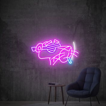 Brighten Up Your Gaming Oasis and Vibrant Parties with Pink Panther Led Neon Sign Decor