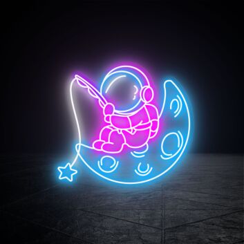 Brighten Your Nights and Celebrate in Style with Space Astronaut Led Neon Sign for Dreamy Home, Office, Storefront, and Stellar Party Decorations.