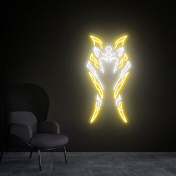 Enhance Your Space with Star Wars LED Neon Sign Ahsoka Tano Anime Neon Light Sign, Perfect for Office, Bar, and Geek-Themed Weddings.