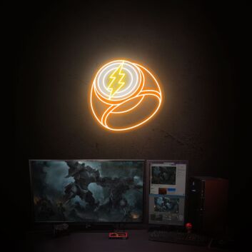 Brighten Your Game Space or Party Ambiance with The Flash Ring Led Neon Sign - Perfect for Home, Office, and Store Décor