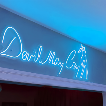 Neon sign for Devil May Cry