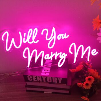 Brighten Your Special Moment: Perfect for Proposals, Weddings, and Romantic Celebrations with Will You Marry Me Wedding Led Neon Signs.