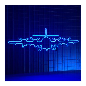 Brighten Up Your Farmhouse, Office, or Themed Party with our Airplane Tractor LED Neon Sign - Perfect Farm Decor!