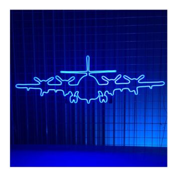 Brighten Up Your Farmhouse, Office, or Themed Party with our Airplane Tractor LED Neon Sign - Perfect Farm Decor!