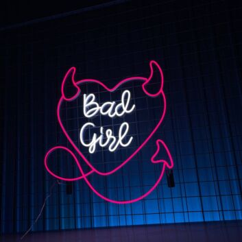 Sparkle up Your Home, Office, and Festivities with Bad Girl Led Neon Sign Christmas Decor.