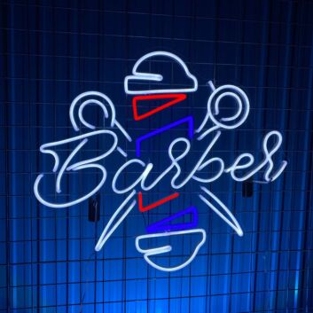 Brighten Your Barber Shop or Spa: Welcome Guests with the Vibrant Barber LED Neon Sign, Perfect for Decor and Ambiance Enhancement.