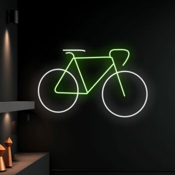 Rev up your space with the Bicycle Led Neon Sign - Perfect for Bicycle Stores, Man Caves, and Trendy Bars.