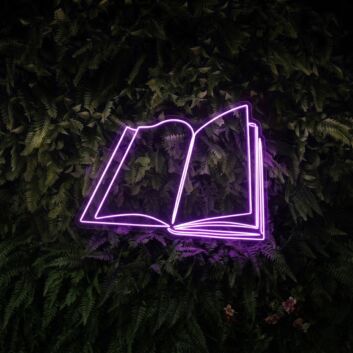 Brighten Up Your Reading Nook or Library with Book Led Neon Sign Book Bookworm Bedroom Deco - Perfect for Home, Office, and Cozy Bookstore Ambiences.