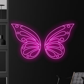 Brighten Up Your Space: Butterfly LED Sign Neon Light for Restaurant, Bar, and Home Decor - Perfect for Clubs, Weddings, and Parties
