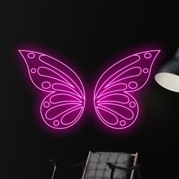 Brighten Up Your Space: Butterfly LED Sign Neon Light for Restaurant, Bar, and Home Decor - Perfect for Clubs, Weddings, and Parties
