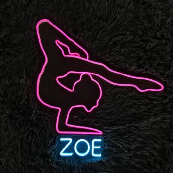 Light Up Your Dance Studio or Bedroom with the Contortion Girl Led Neon Sign Ballet Dancer - Perfect for Home Decor, Dance Spaces, and Celebratory Events.