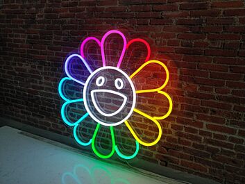 Takashi Murakami Flower LED Sign