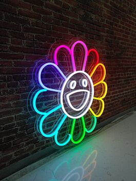 Takashi Murakami Flower LED Sign