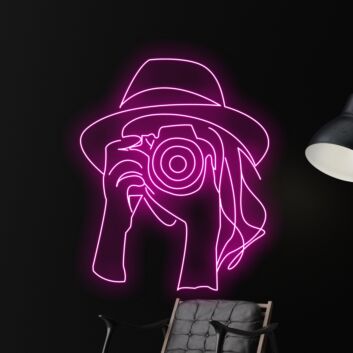 Brighten Your Space: Cowgirl Taking Photo Led Neon Sign - Perfect for Home Decor, Office Ambiance, or Adding a Western Flair to Your Bar or Store.
