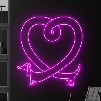 Brighten Up Your Space: Cute Dachshund Butt LED Neon Sign for Home Decor, Office Charm, and Fun Party Ambiance.