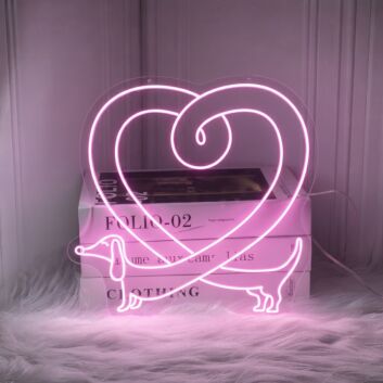Brighten Up Your Space: Cute Dachshund Butt LED Neon Sign for Home Decor, Office Charm, and Fun Party Ambiance.