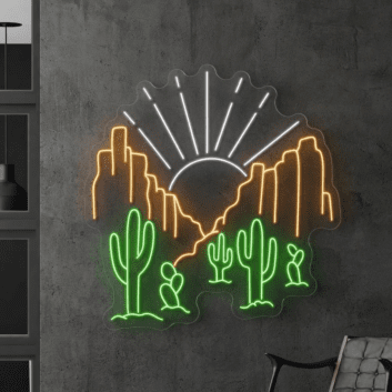 Brighten Your Space: Desert LED Light Perfect for Home Decor, Restaurants, Coffee Bars, Clubs, and Events.