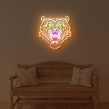 Tiger Head LED Neon Sign