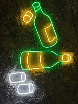 Brighten Up Your Bar, Home, or Office with the Vibrant Enjoy Life Drink Soju Logo Led Neon Sign - Perfect for Creating a Lively Atmosphere at Parties, Weddings, and More.