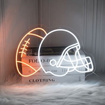 Brighten Up Your Sports Bar or Game Room with Football Led Sign Football Neon Light - Perfect for Sports Clubs, Stadiums, and Home Decor.