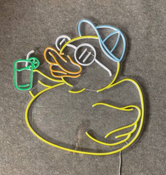 Brighten Up Your Bar, Home, or Next Event with the Quirky Funny Duck Drink Cocktail LED Neon Sign, Perfect for Adding a Splash of Fun to Any Setting.
