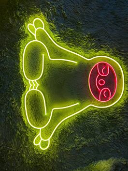Christmas Sloth Doing Yoga LED Neon Sign
