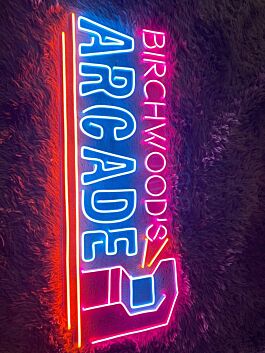 Elevate Your Game Room, Man Cave, or Party Space with Game Arcade Neon LED Sign, Perfect for Adding a Playful Glow to Home Decor, Office Hangouts, and Bar Ambiances.