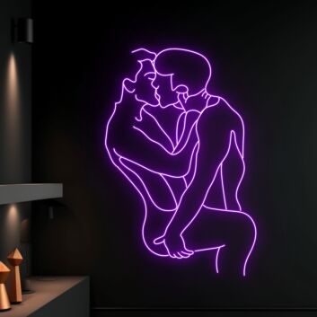 Brighten Your Next Event: Gay Couple Making Love Led Neon Sign for Home, Office, Store, Bar, Wedding, and Party Ambiance.