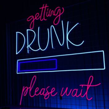 Brighten Up Your Bar, Man Cave, or Bachelorette Party with Getting Drunk Please Wait Led Neon Sign Custom Text Quote Neon Led Sign.