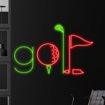 Brighten Up Your Sport Club, Office, or Bar with the Eye-Catching Golf Led Sign Custom Golf Neon Light Sport Decor.