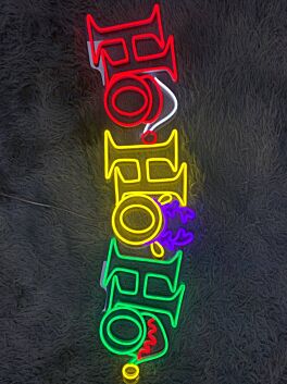 Brighten Your Holiday Season in Style: Hohoho Led Neon Sign Christmas Deco Santa Claus, Perfect for Home, Office, and Storefront Window Displays.