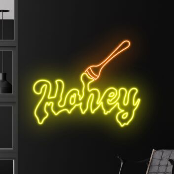 Enhance Your Space: From Cozy Home Corners to Vibrant Bars - Discover Versatility with Honey Led Neon Sign Honey Led Sign Honey Led Light Honey Neon Light.