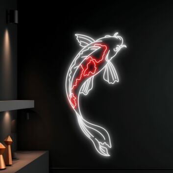 Elevate Your Space with the Koi Fish LED Sign: Perfect for Home, Restaurants, and Animal Enthusiast Events, Adding a Neon Glow to Every Occasion.