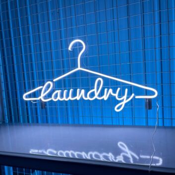 Brighten Up Your Laundry Space or Add a Vibrant Touch to Events with Laundry Led Sign Laundry Neon Light Laundry Store Light Decor LED Neon Sign for Home, Office, Bars, and Weddings.