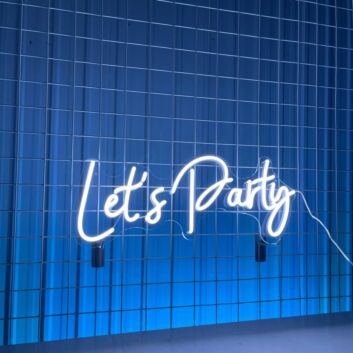 Lets Party Led Neon Sign Christmas Decor