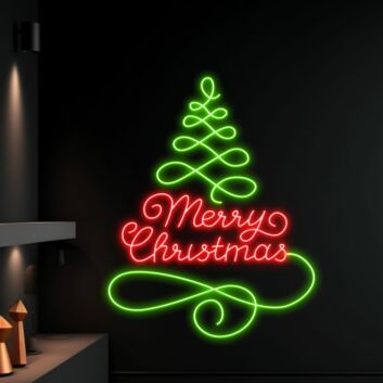 Merry Christmas Led Neon Sign Christmas Tree Neon Light Led Decor