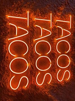 Mexican Tacos Restaurant Led Neon Sign Tacos Sign Restaurant Tacos Decor Bar Club Decor