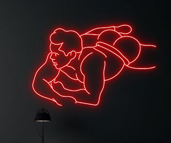 Naked Male Led Neon Sign Gay Body Club Neon Led Sign