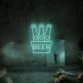 Customize Beer Bucket LED Sign