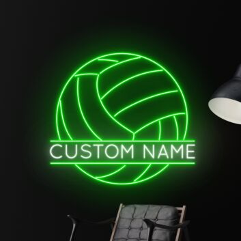 Name Volleyball Led Neon Sign Sport Club Decor