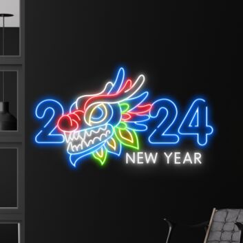 New Year Celebration Room Wall Sign Christmas Neon Decor