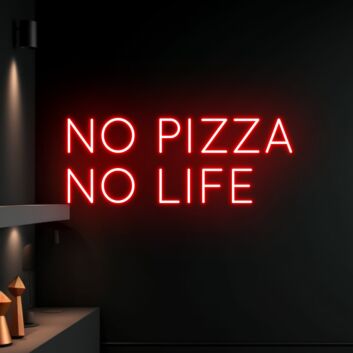 No Pizza No Life Led Neon Sign Restaurant Pizza Bar Club Decor