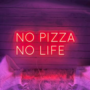 No Pizza No Life Led Neon Sign Restaurant Pizza Bar Club Decor