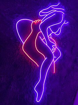 Oral Sex Couple Pose LED Neon Sign